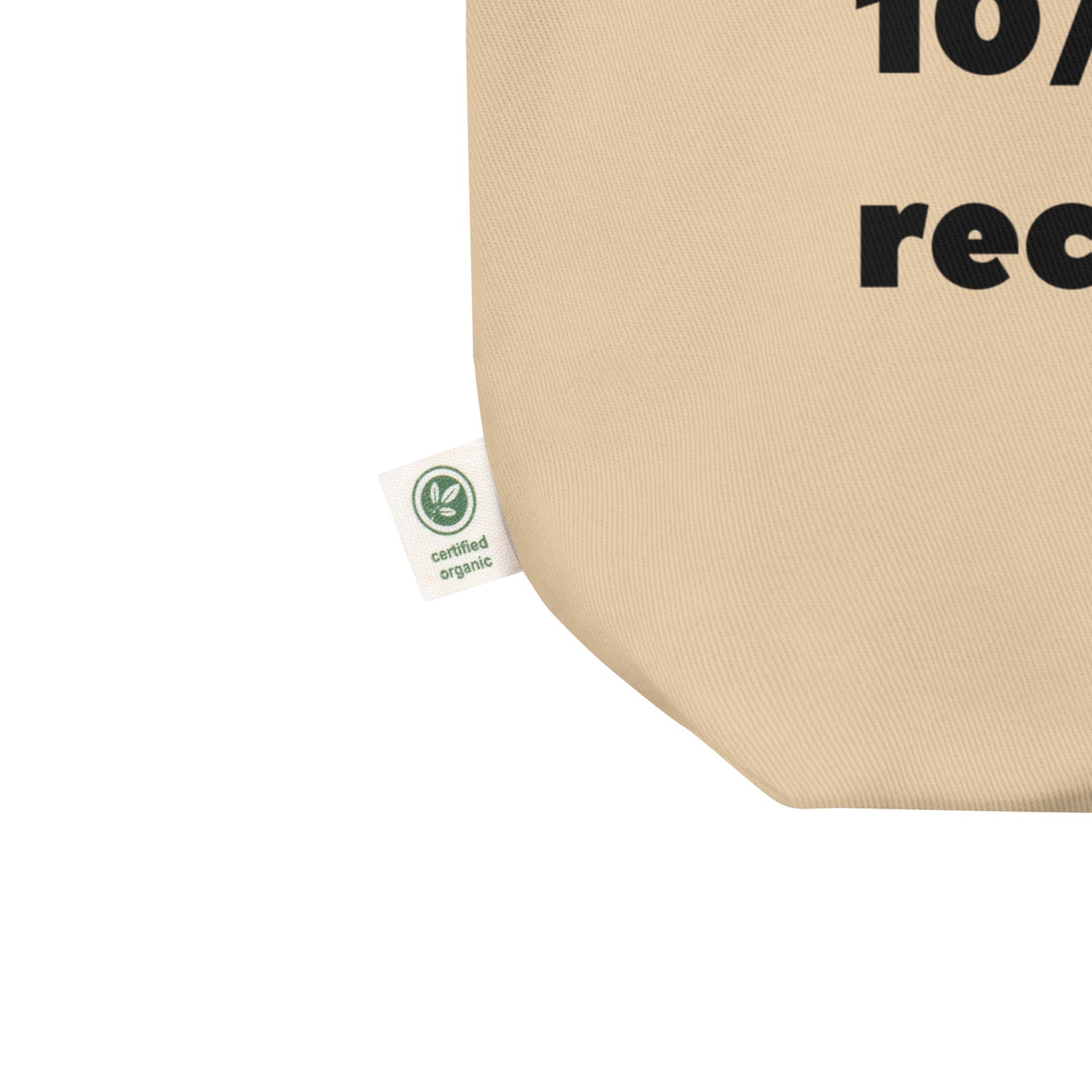 LOCS. 10/10 Would Recommend Eco Tote Bag (Black)