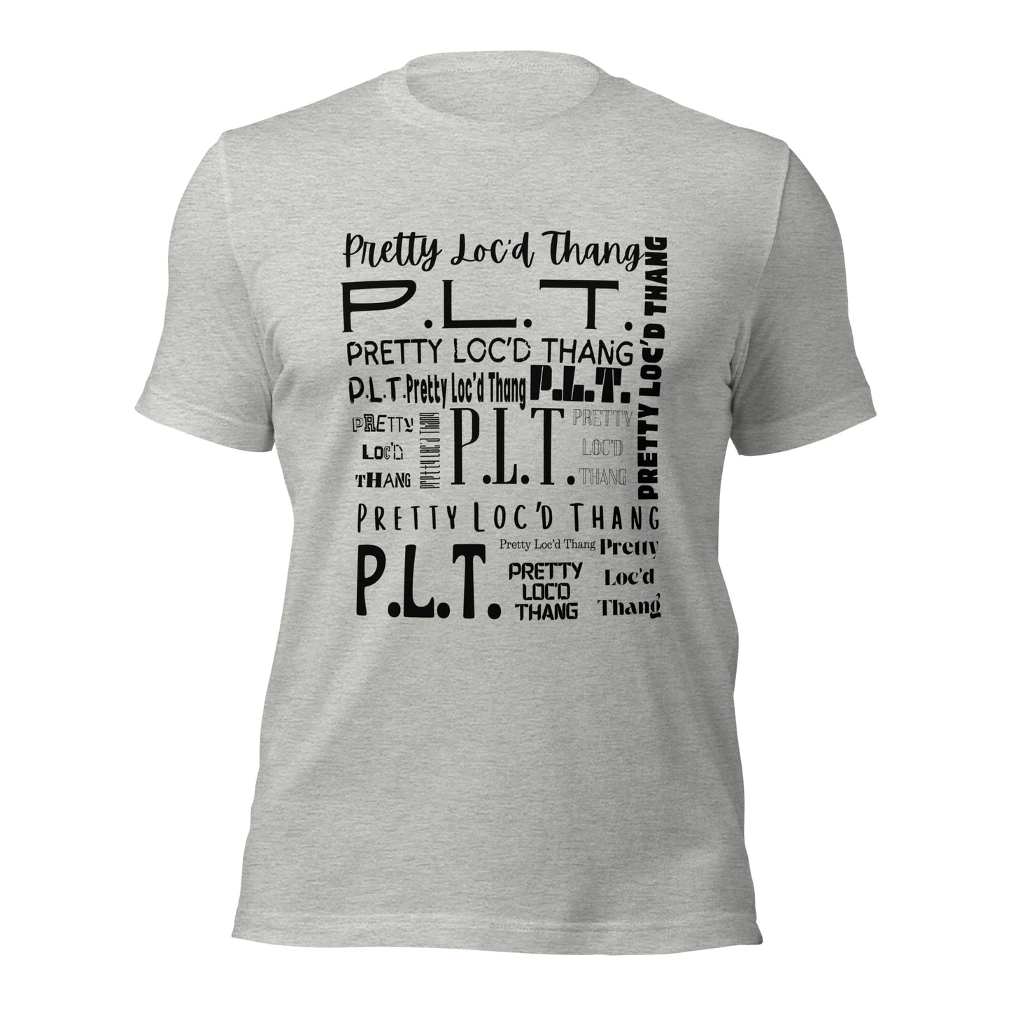 Pretty Loc'd Thang (P.L.T.) T-shirt (Black Ink)