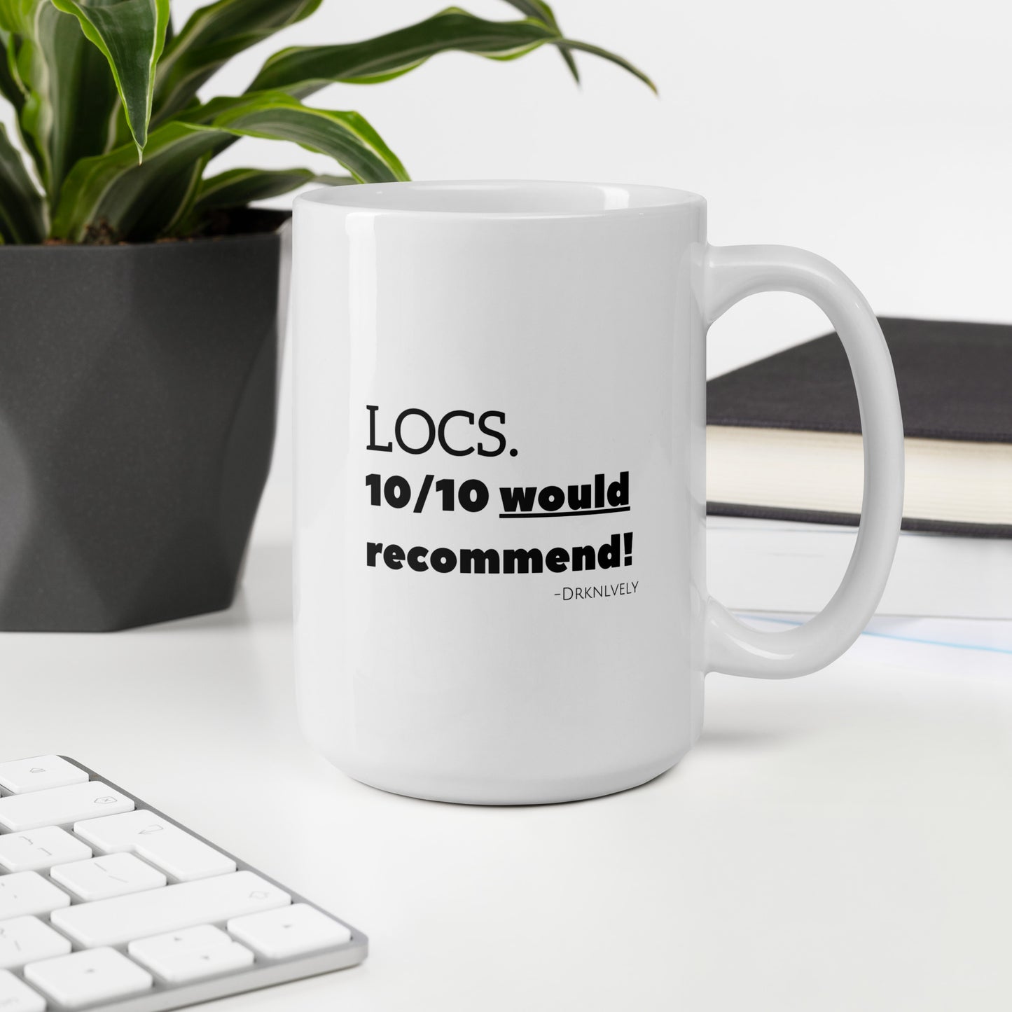 LOCS. 10/10 White Mug