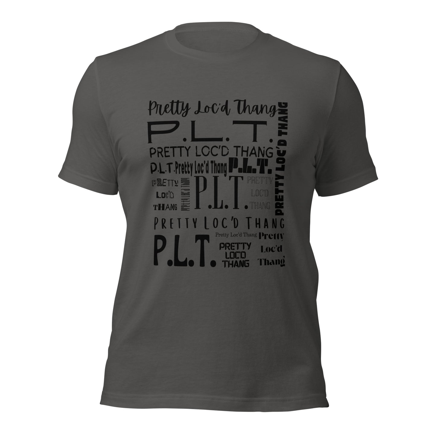 Pretty Loc'd Thang (P.L.T.) T-shirt (Black Ink)