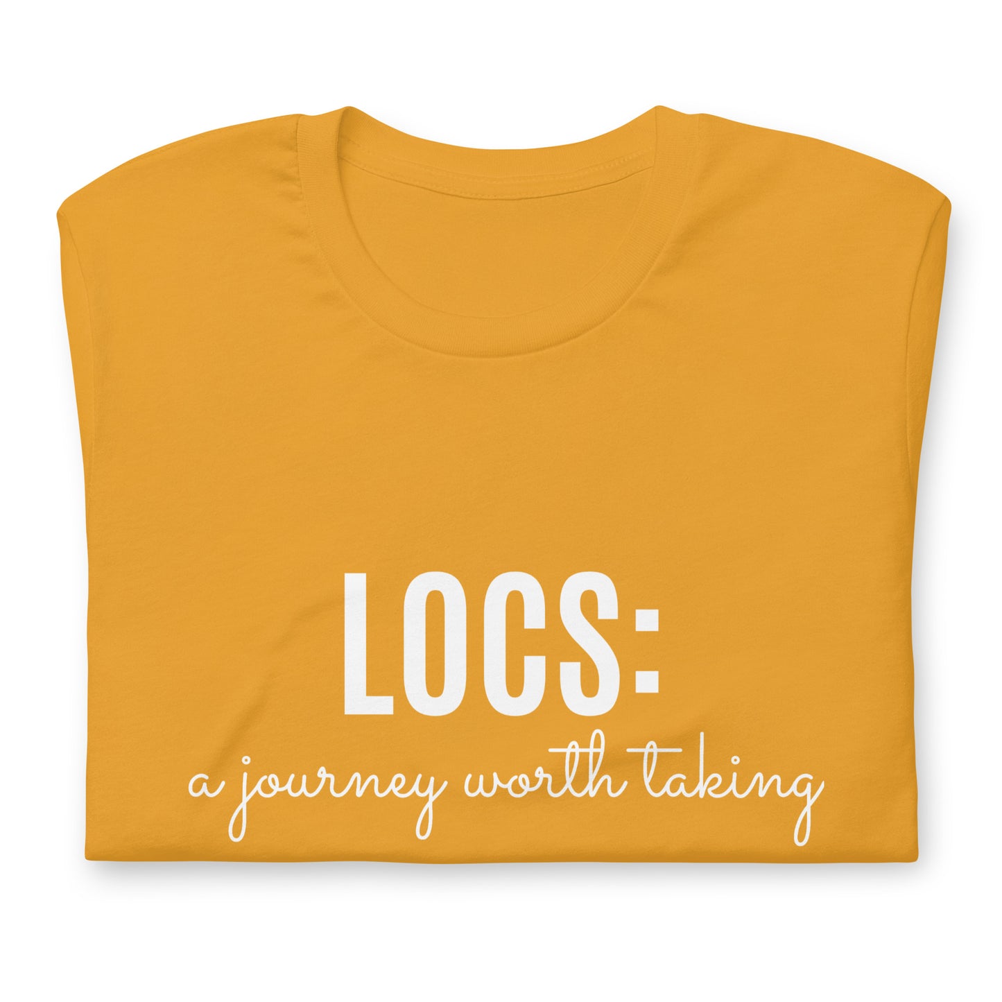 Locs: a journey worth taking Tee (white)