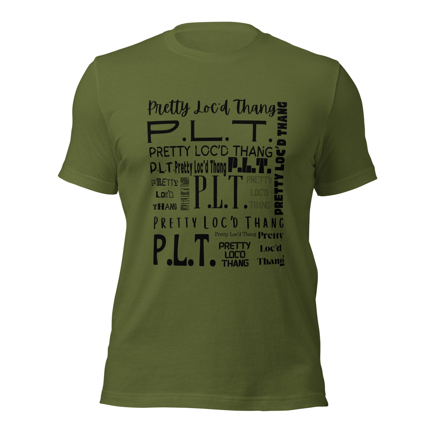 Pretty Loc'd Thang (P.L.T.) T-shirt (Black Ink)