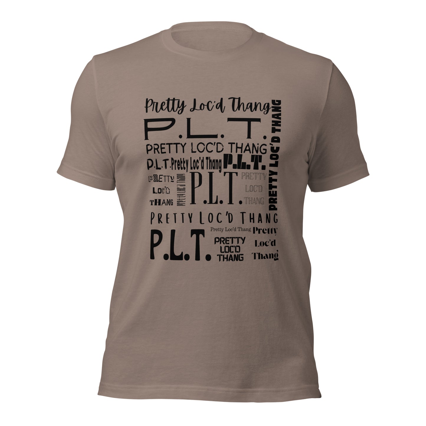 Pretty Loc'd Thang (P.L.T.) T-shirt (Black Ink)