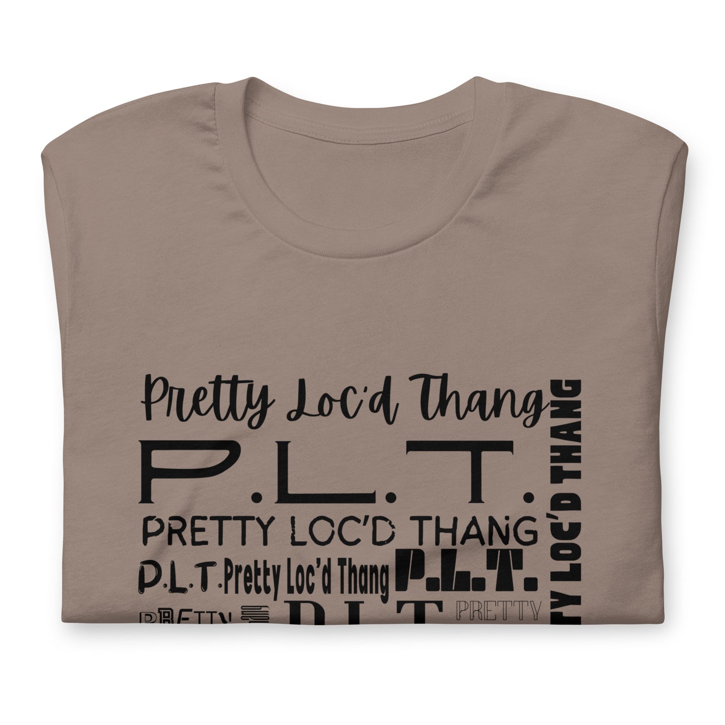 Pretty Loc'd Thang (P.L.T.) T-shirt (Black Ink)